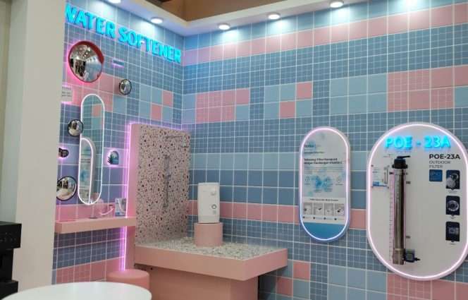 
 Slim Stand merupakan water purifier berukuran ringkas dengan lebar 26 sentimeter. (ist)