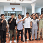 Kasatnarkoba Polresta Malang Kota Kompol Hendro Triwahyono usai mengikuti dialog publik bersama mahasiswa Reman Malang. (ist)