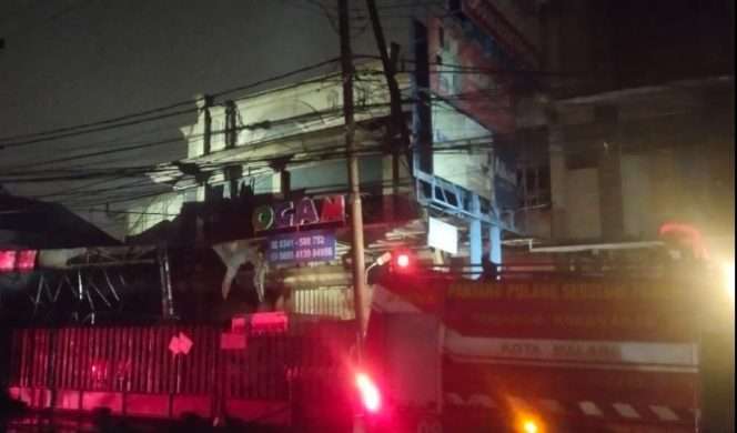 
 Penjaga Gudang Toko Ogan mengalami luka bakar saat terjadi kebakaran di gudang toko. (ist)