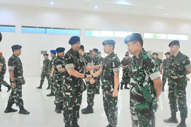 
 Komandan Lanud Abdulrachman Saleh, Marsma TNI Reza R.R. Sastranegara, S.Sos., M.A.P., MNSS., saat memimpin Laporan Korps Kenaikan Pangkat Perwira periode 1 Oktober 2026. (ist)