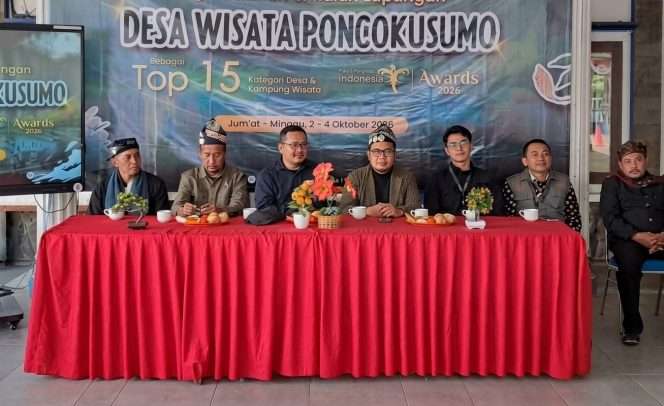 
 Tim Kementerian Pariwisata (Kemenpar) RI melakukan visitasi Desa Wisata Poncokusumo, karena masuk 15 besar kategori Desa dan Kampung Wisata dalam ajang Wonderful Indonesia Awards (WIA) 2026. (IG Disparbud Kabupaten Malang)