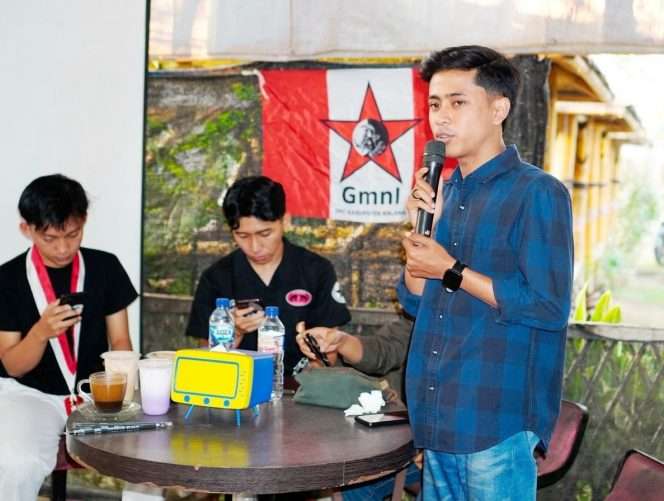 
 Sekretaris DPC GMNI Kabupaten Malang, Zainal Muhammad Hosin. (Zainal for bacamalang)