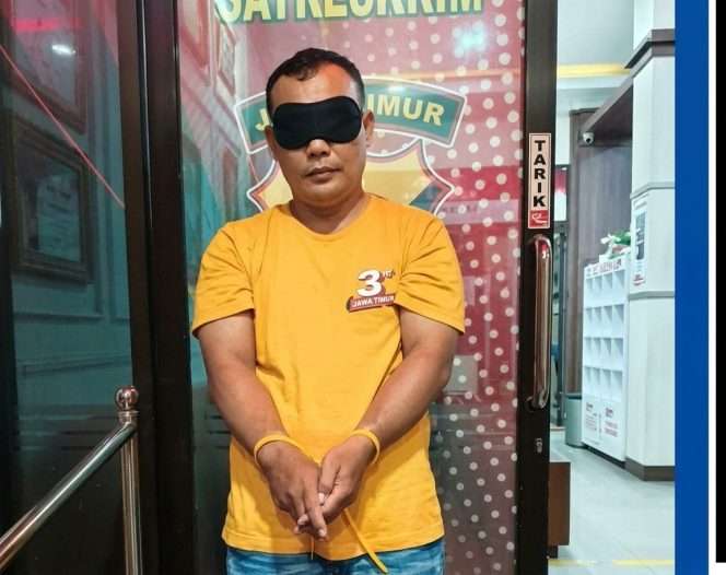 
 Tersangka diamankan polisi. (IG reskrimkab.malang)