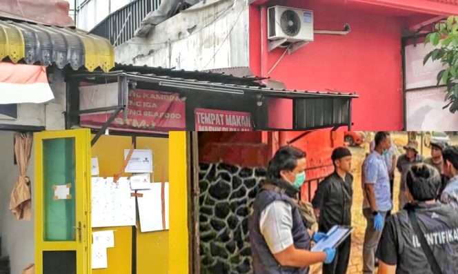 
 Satreskrim Polres Batu saat tengah olah TKP di lahan Fasum yang menjadi obyek sengketa antara warga dan pemilik SHM. (Yan)