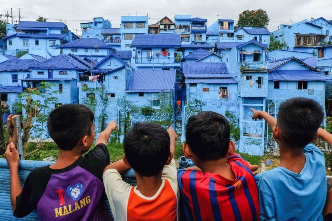
 Kampung Biru Arema. (ist)