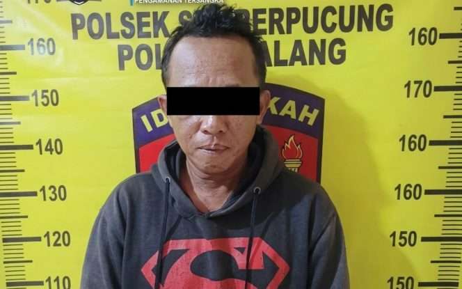 
 Terduga pelaku dibekuk polisi. (IG reskrimkab.malang)