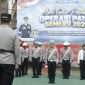Kapolres Baru, AKBP Panji Gedhe Prabawa, S.H., S.I.K., M.A.P saat bertindak sebagai Irup dimulainya Operasi Patuh Semeru 2026, saat Apel Gelar Pasukan. (Yan)